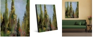 Creative Gallery Watercolor Italian Cedar Trees Portrait Metal Wall Art Print - 24" x 36"